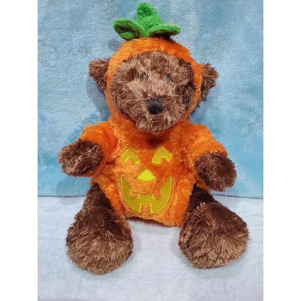 Teddy Bear In Jack 'O Lantern Costume Silky! Soft! Animal Adventure Pumpkin